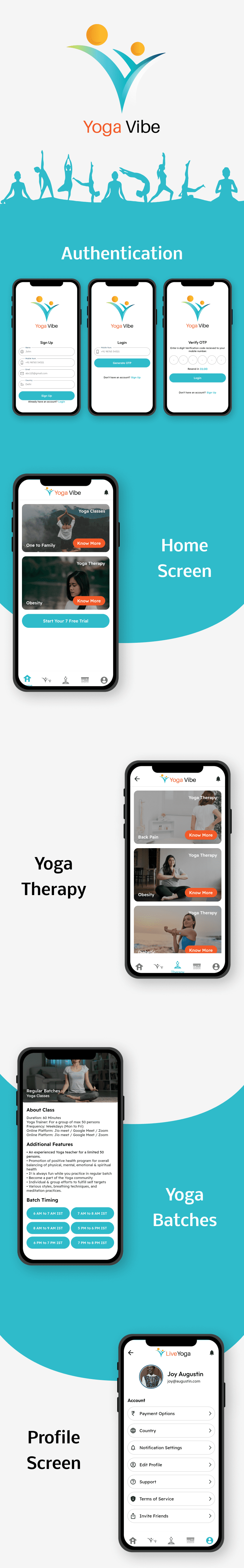 Yoga Vibe: UI Kit for Yoga Classes and Therapy Flutter Template - 1